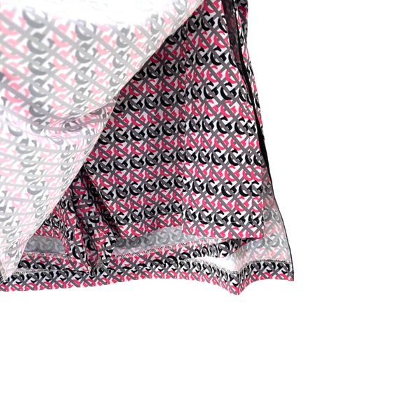 Golftini golf skort size 6 hot pink white grey black faux wrap zipper pocket NWT - Picture 6 of 12